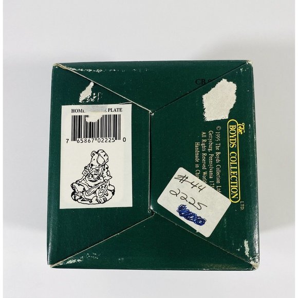 Boyds Bears Homer on the Plate Bearstone #2225 Baseball Pitcher Slugger New - Picture 11 of 11